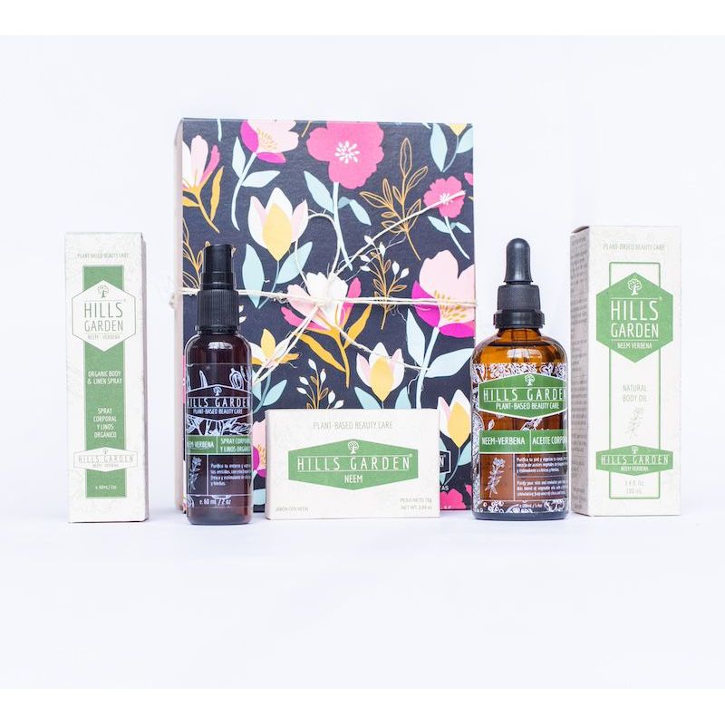 HILLS GARDEN - Kit Hills Garden Corporal - Jabón + Aceite + Spray - Neem - Verbena