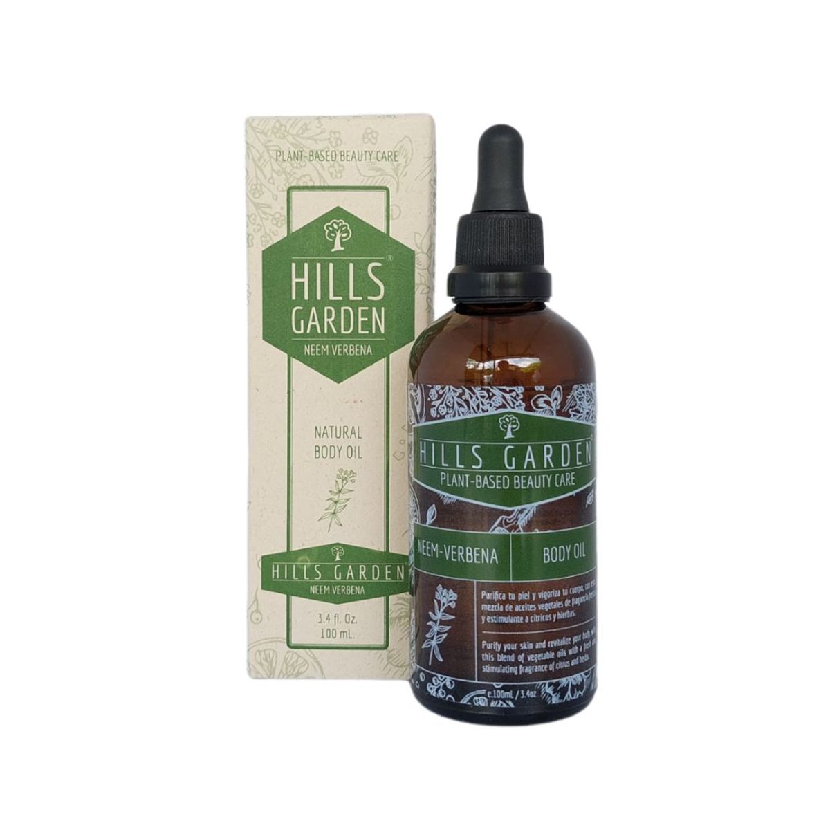 HILLS GARDEN - Kit Hills Garden Corporal - Jabón + Aceite + Spray - Neem - Verbena