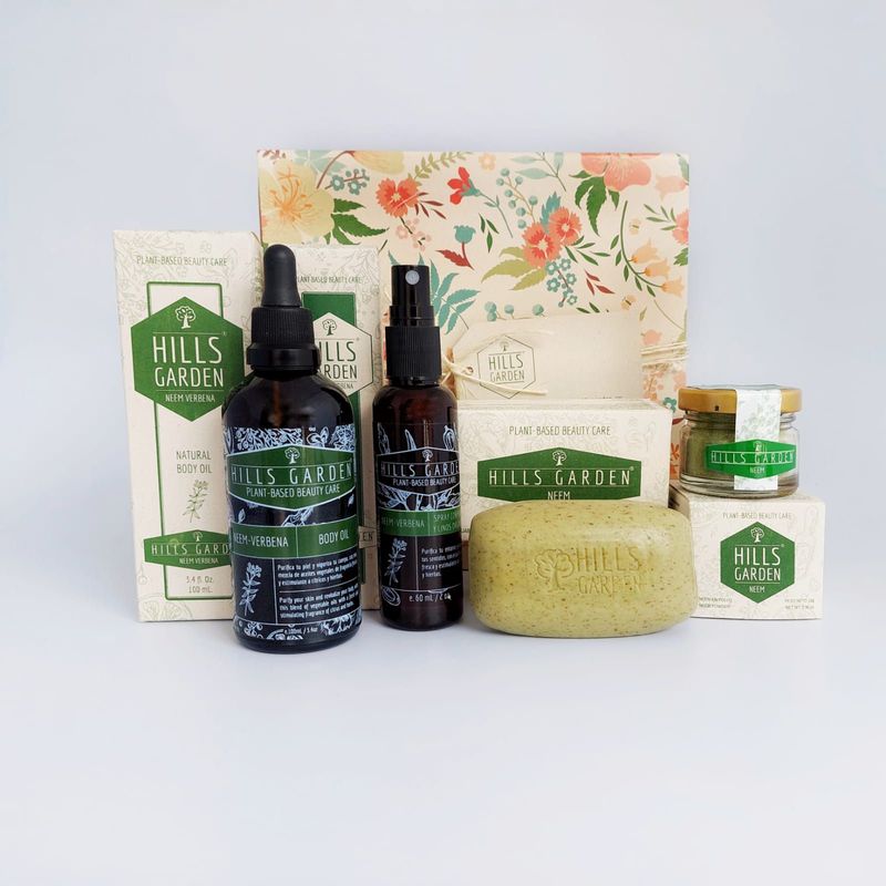HILLS GARDEN - Kit Hills Garden - Jabón + Aceite + Spray + Mask - Neem Verbena