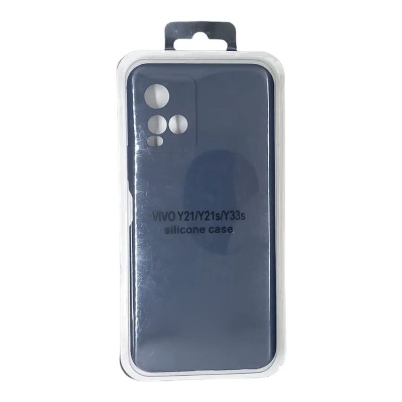 GENERICO - Forro Silicone Case Compatible con Vivo Y21y21sy33s Azul Oscuro