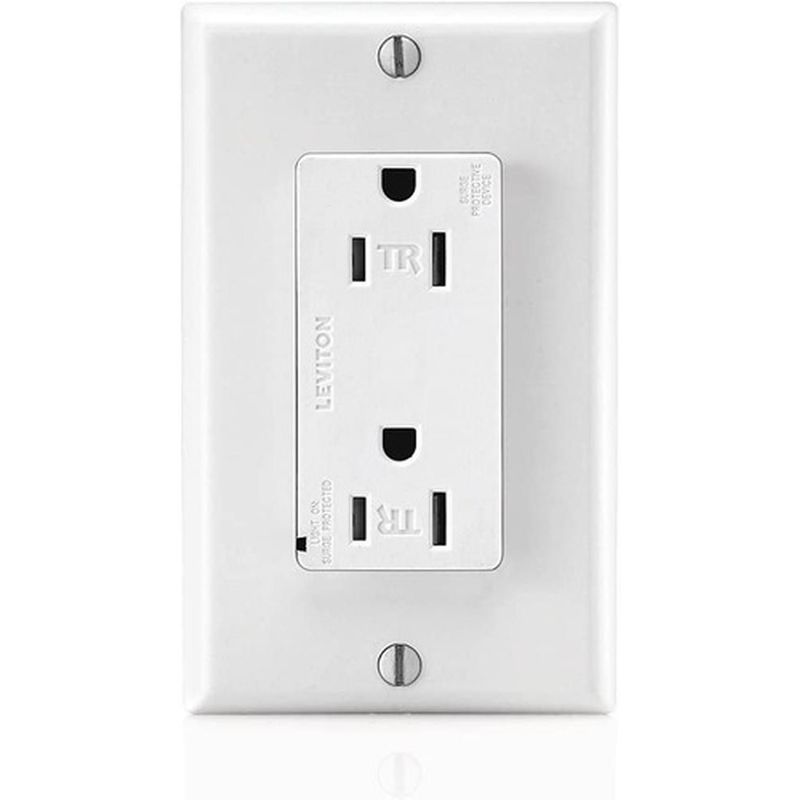 LEVITON - Tomacorriente Con Dps Leviton T5280-w Decora