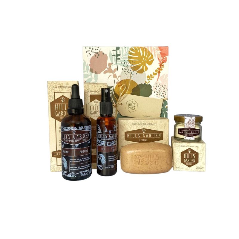 HILLS GARDEN - Kit Hills Garden - Jabón + Aceite + Spray + Mask - Coco