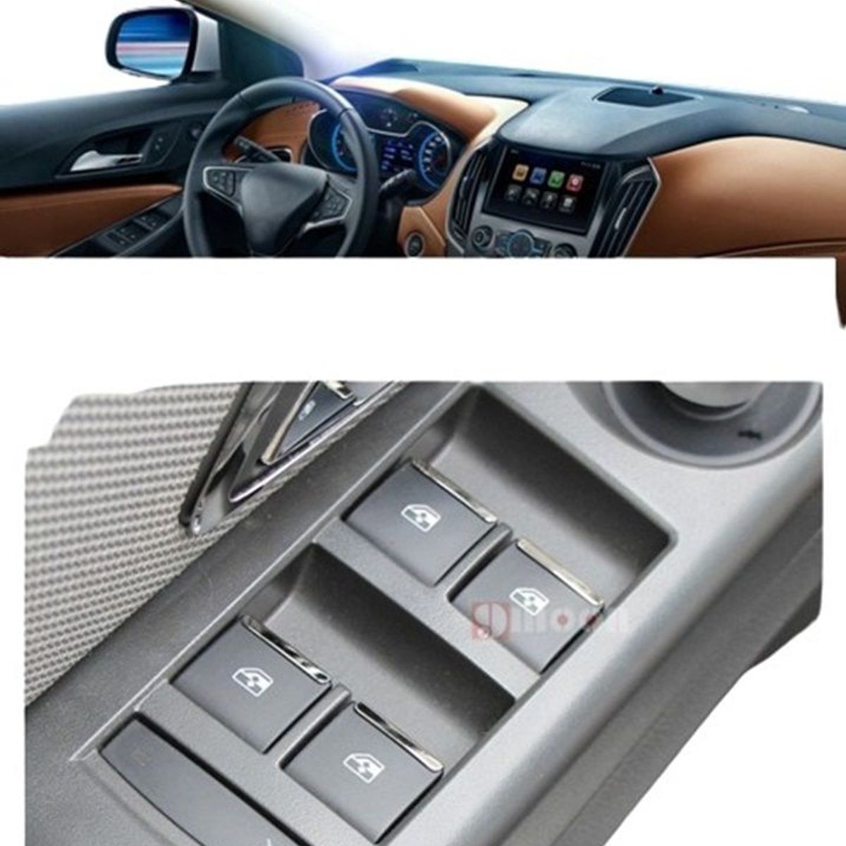 GENERICO - accesorios chevrolet onix joy cubierta botones elevavidrios