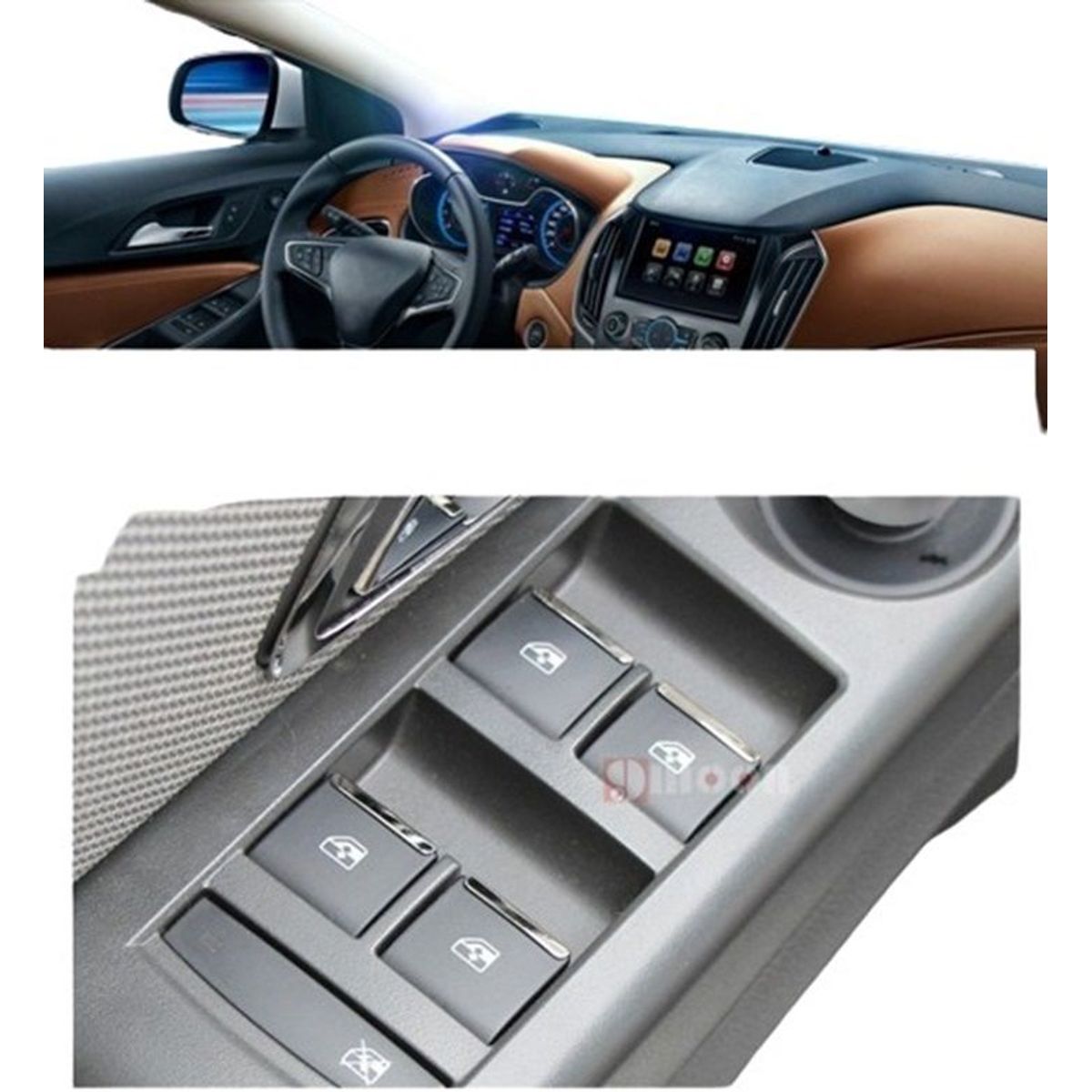 GENERICO - accesorios chevrolet onix joy cubierta botones elevavidrios