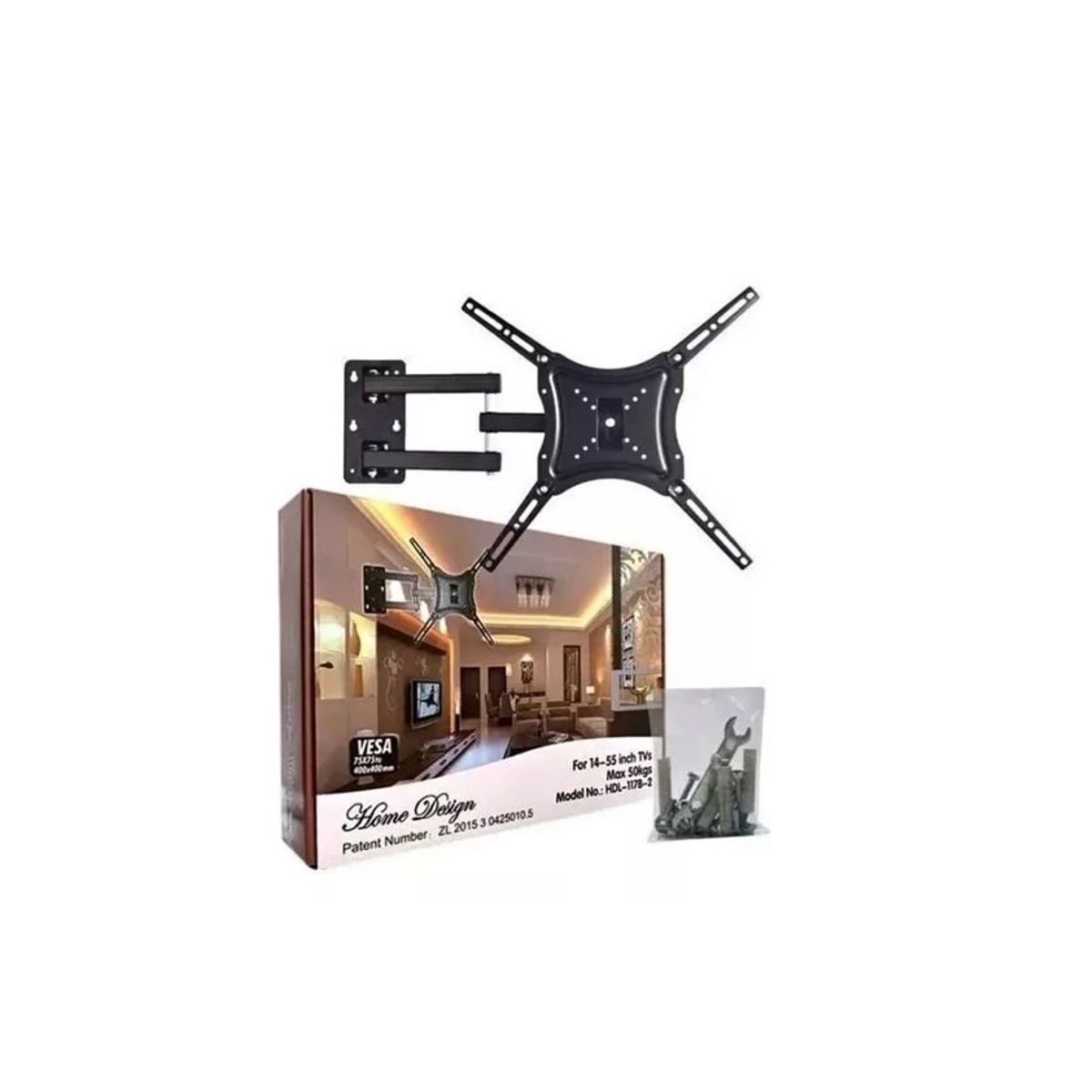 SKY - Soporte Home HDL-117B-2 de pared para TV