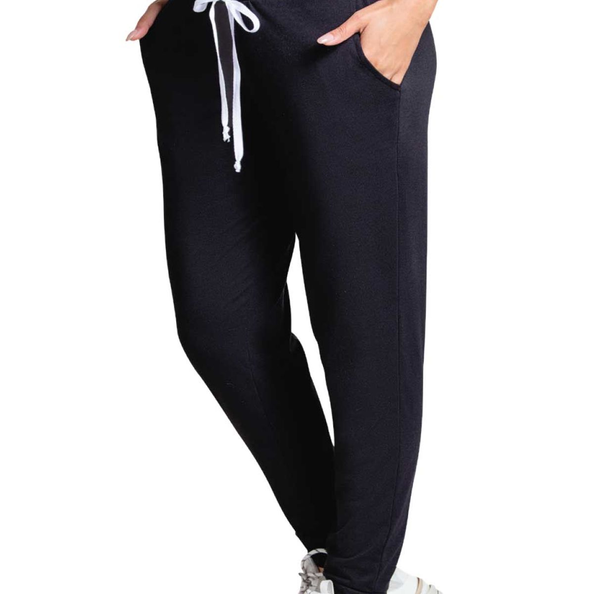 FORMAS INTIMAS - Pantalón Sudadera Mujer Negro FI 77393