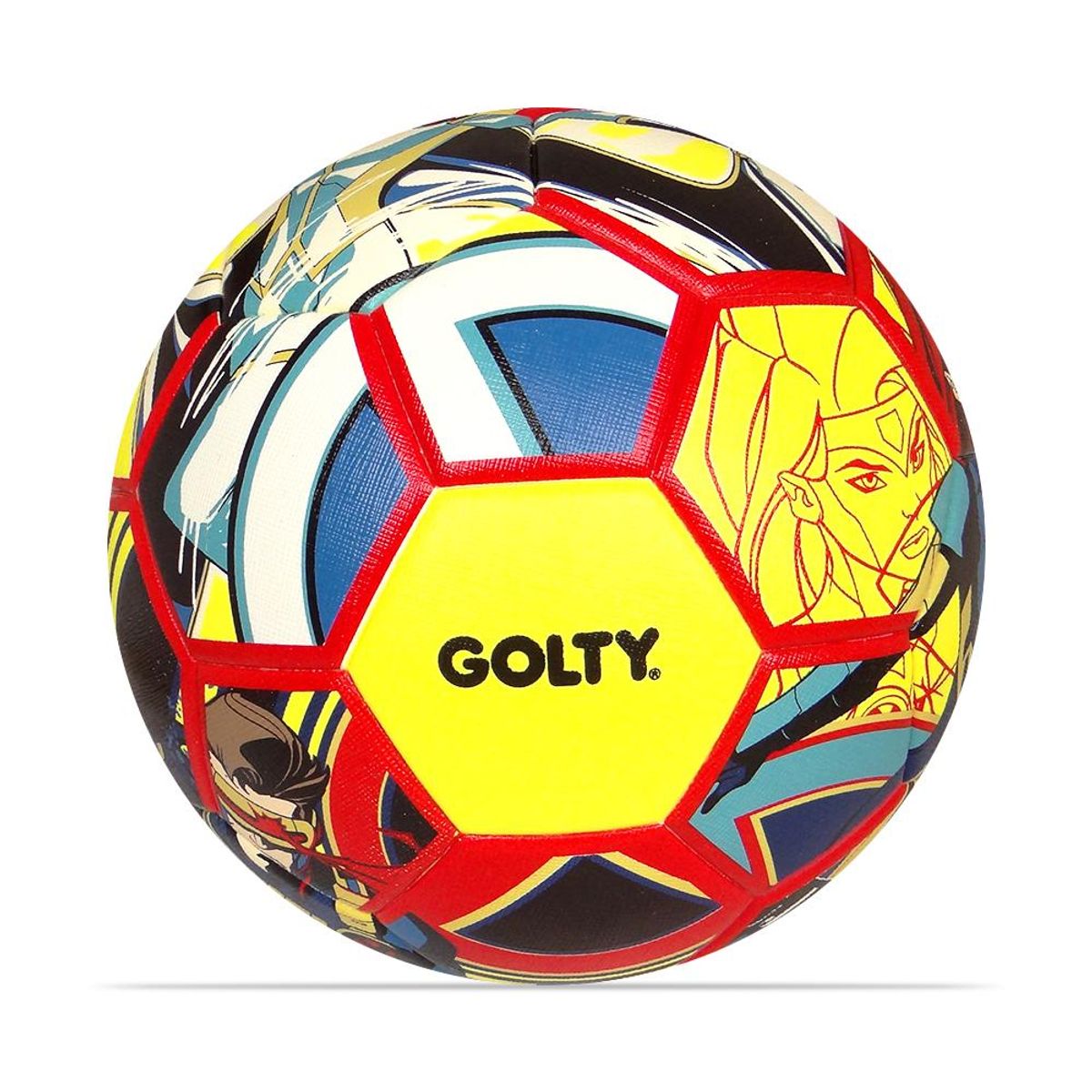 GOLTY - Balon De Futbol Golty Competencia X-Men No.5-Amarillo