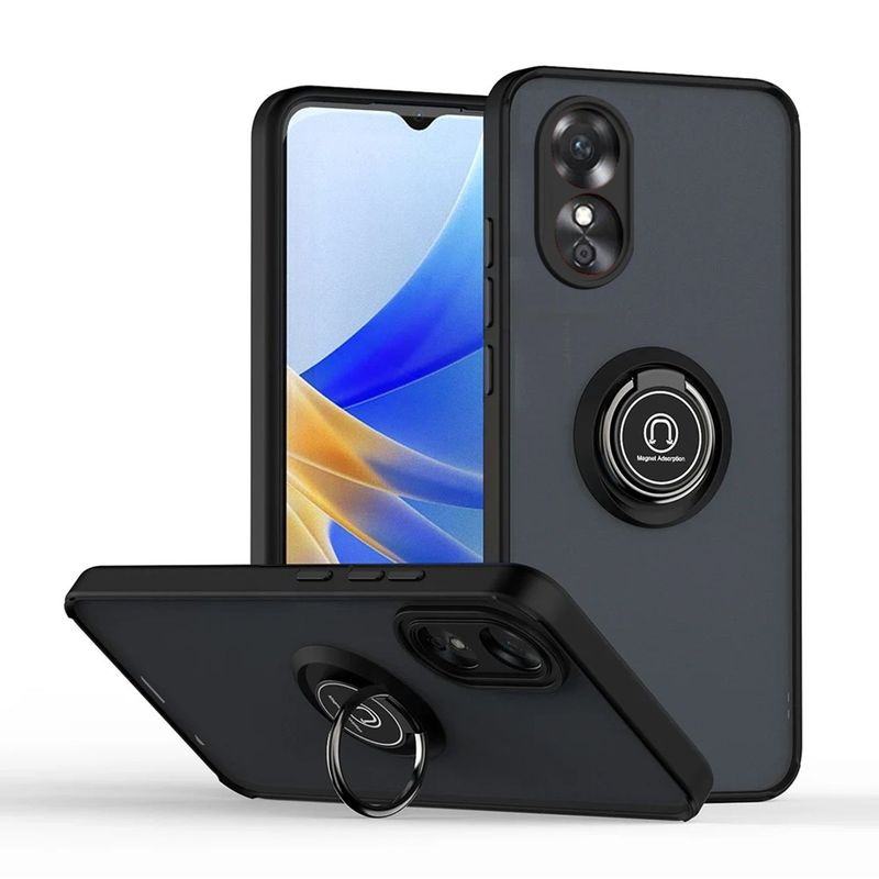 GENERICO - Funda Estuche Anti Golpes Mate Compatible Con Oppo A78 Negro