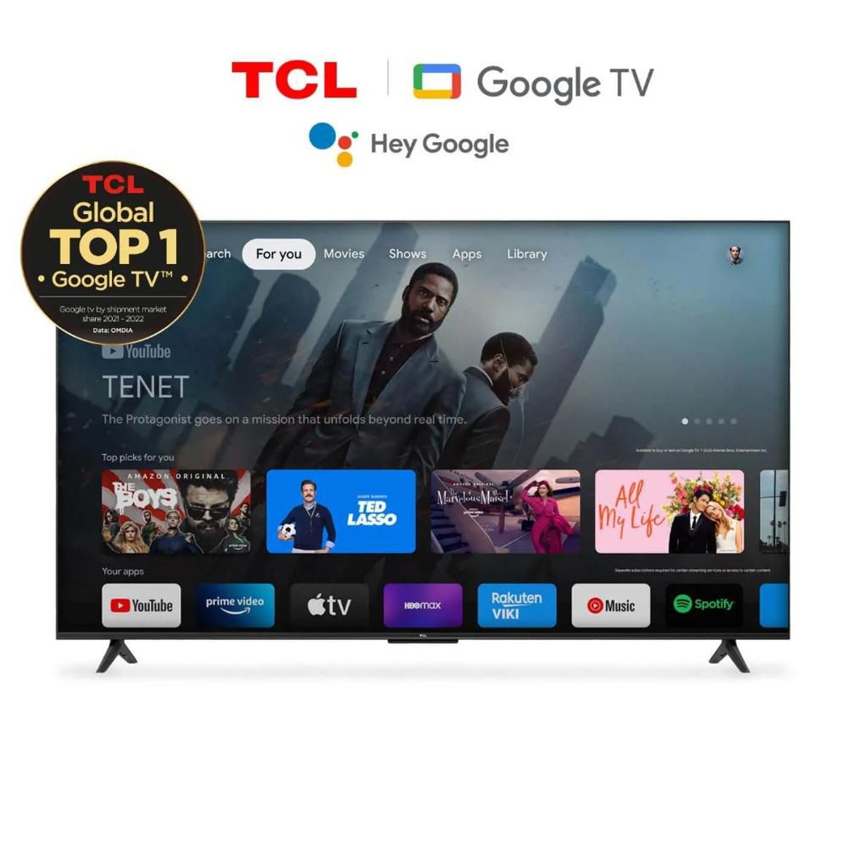 TCL - Televisor Tcl 55 Uhd 4k Smart Led Google Tv  55P635