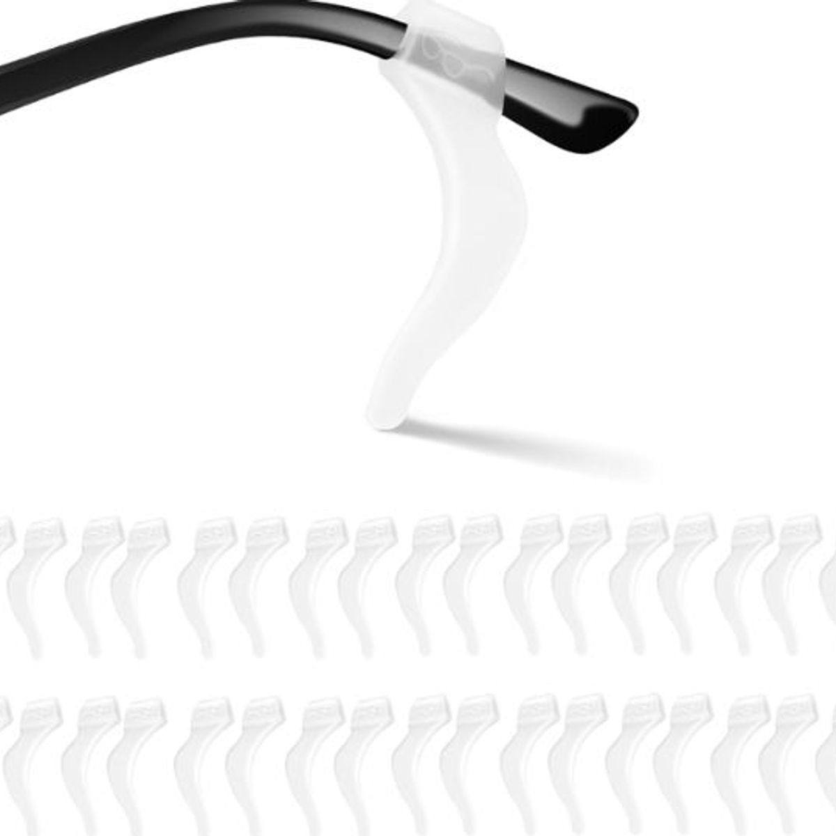 GENERICO - 2 Pares Soportes Para Gafas Antideslizantes Silicona