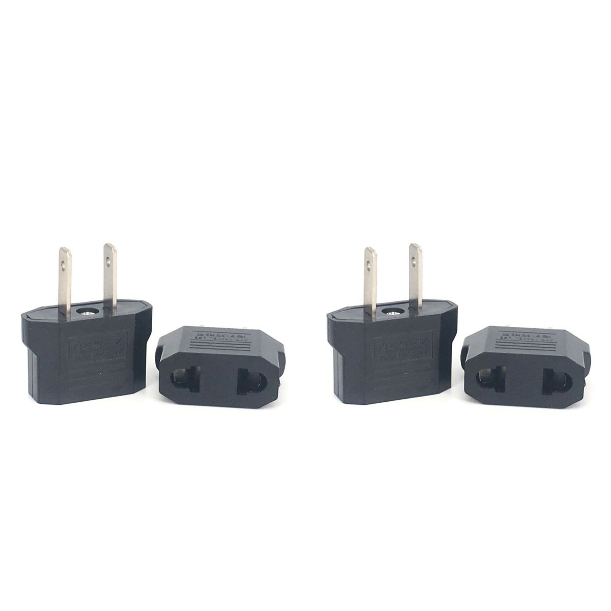 GENERICO - Adaptador Convertidor Enchufe Europeo A Americano X2