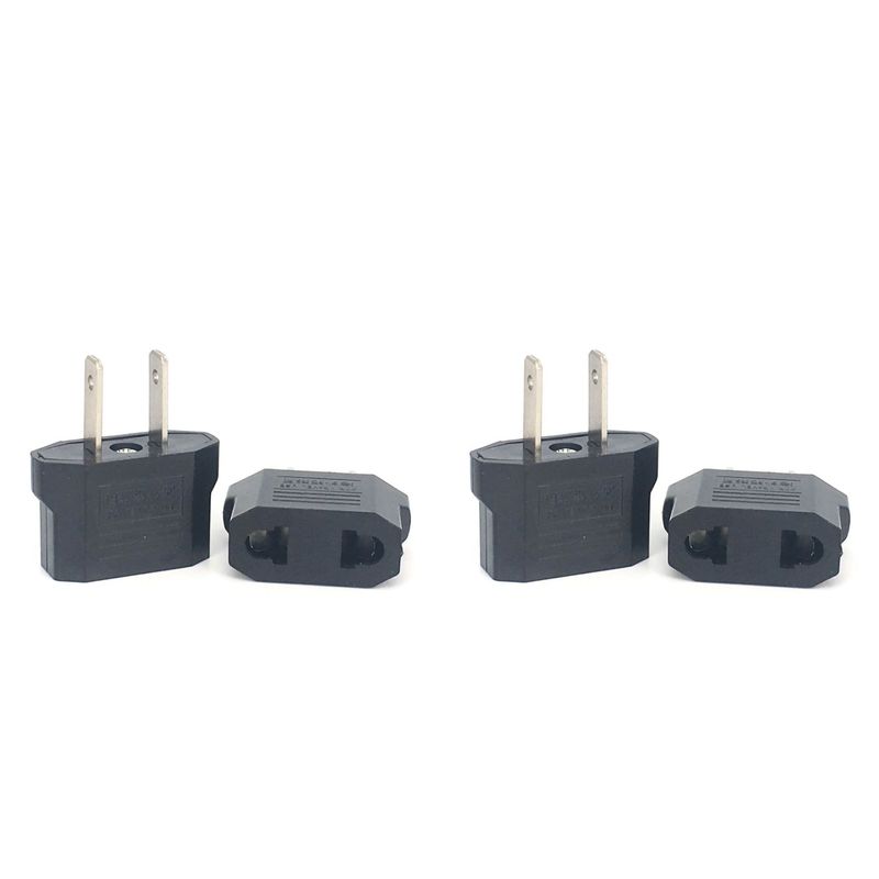 GENERICO - Adaptador Convertidor Enchufe Europeo A Americano X2