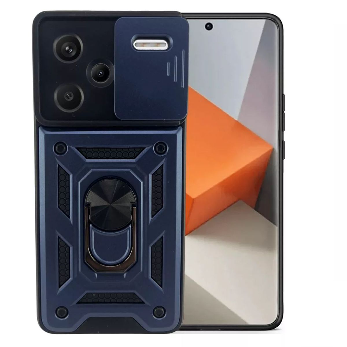 GENERICO - Funda Forro Armadura Con Soporte Anillo Para Xiaomi Note 13 Pro Plus