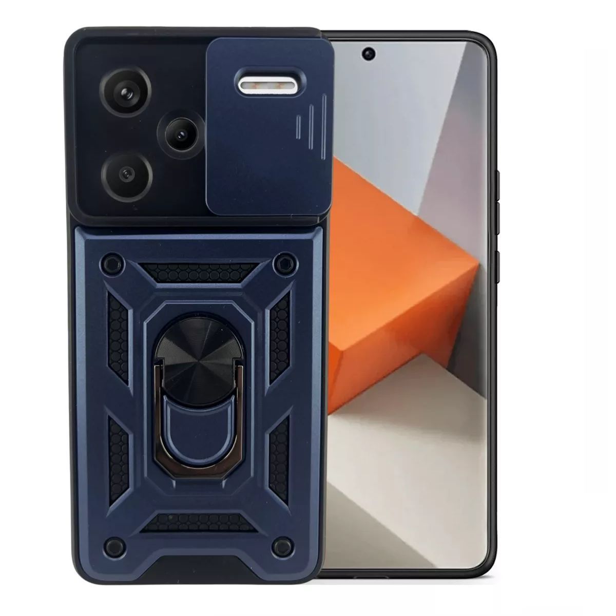 GENERICO - Funda Forro Armadura Con Soporte Anillo Para Xiaomi Note 13 Pro Plus