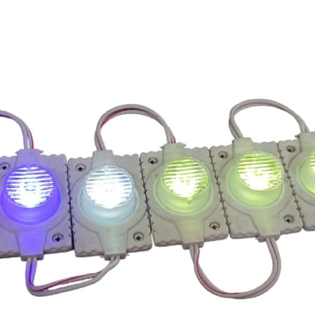 UNIVERSAL - 5 MODULOS LED RGB SECUENCIAL CARRO MOTO AVISOS ETC