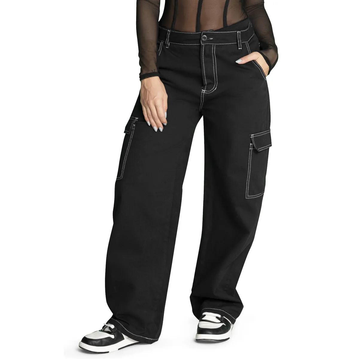 ATYPICAL - Pantalón Mujer Negro Atypical 33440