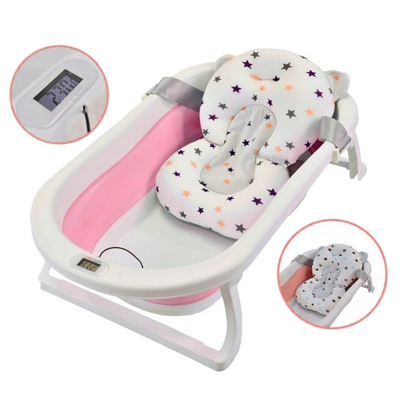 GENERICO - Bañera Plegable para bebé  ROSADA
