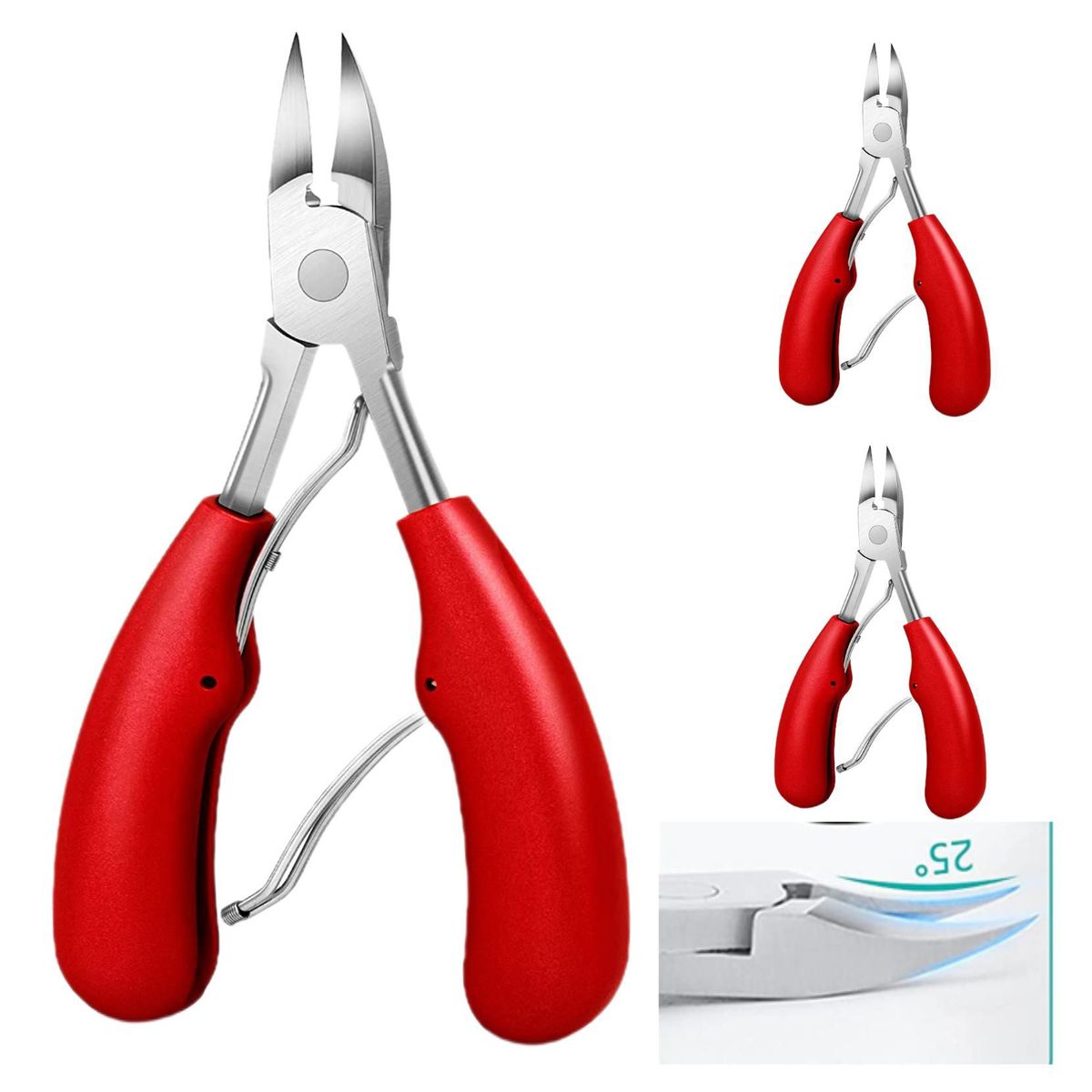 GENERICO - Cortauñas alicate pico águila Para Uñas Encarnadas  Gruesas