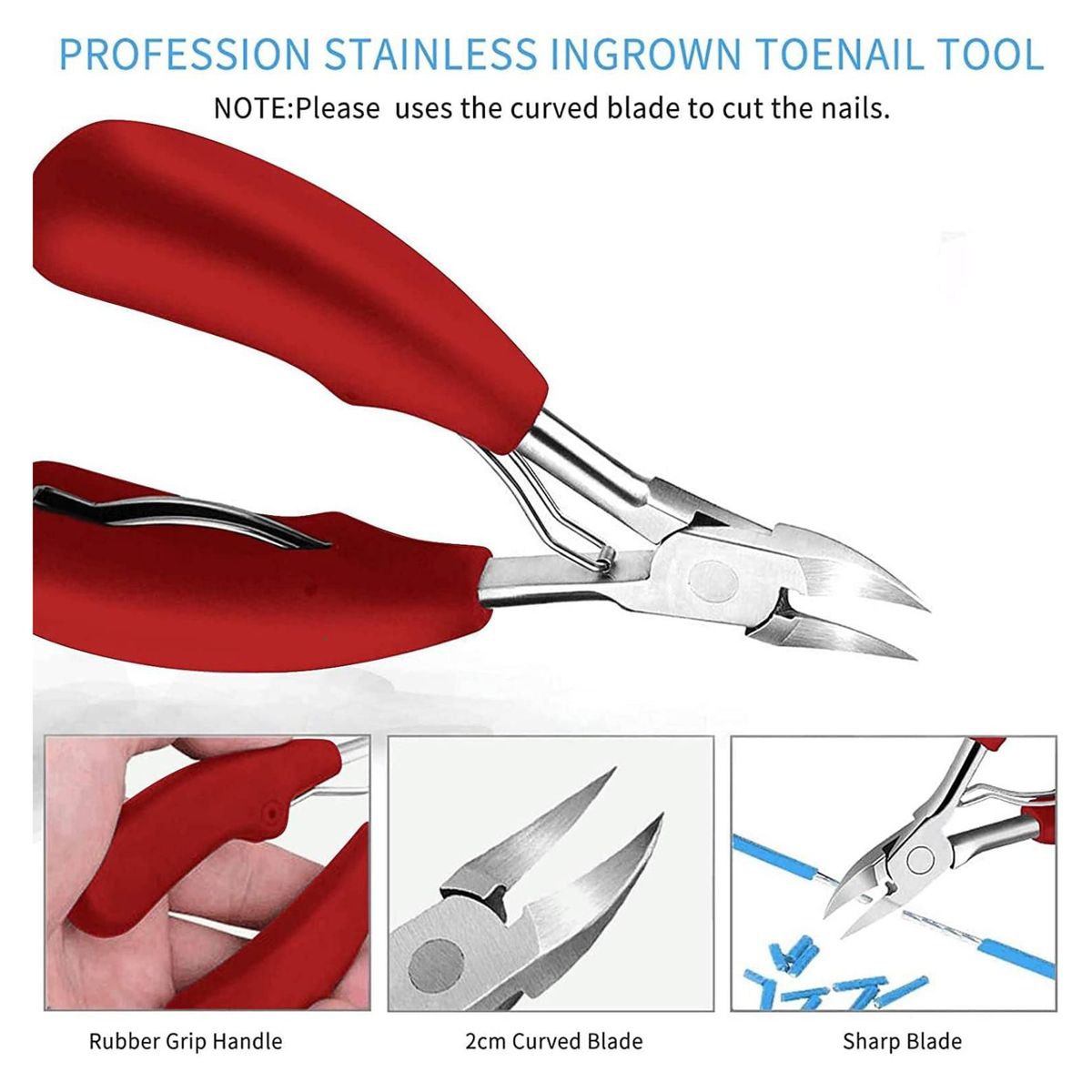 GENERICO - Cortauñas alicate pico águila Para Uñas Encarnadas  Gruesas