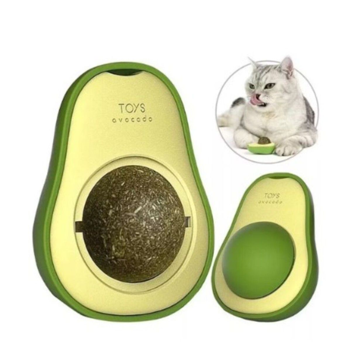 GENERICO - juguetes para gatos catnip en forma de aguacate