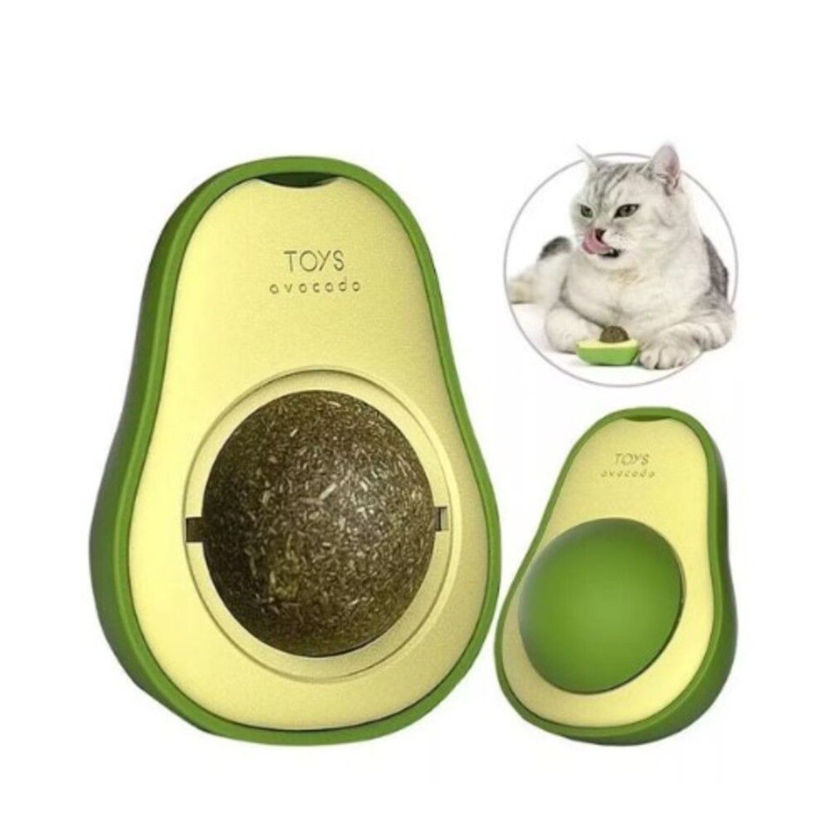 GENERICO - juguetes para gatos catnip en forma de aguacate