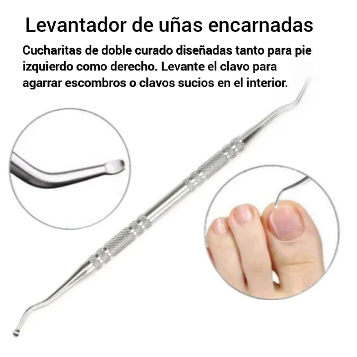 GENERICO - Set Pedicura Uñas Gruesas Encarnadas Kit Podología Prof 11pc