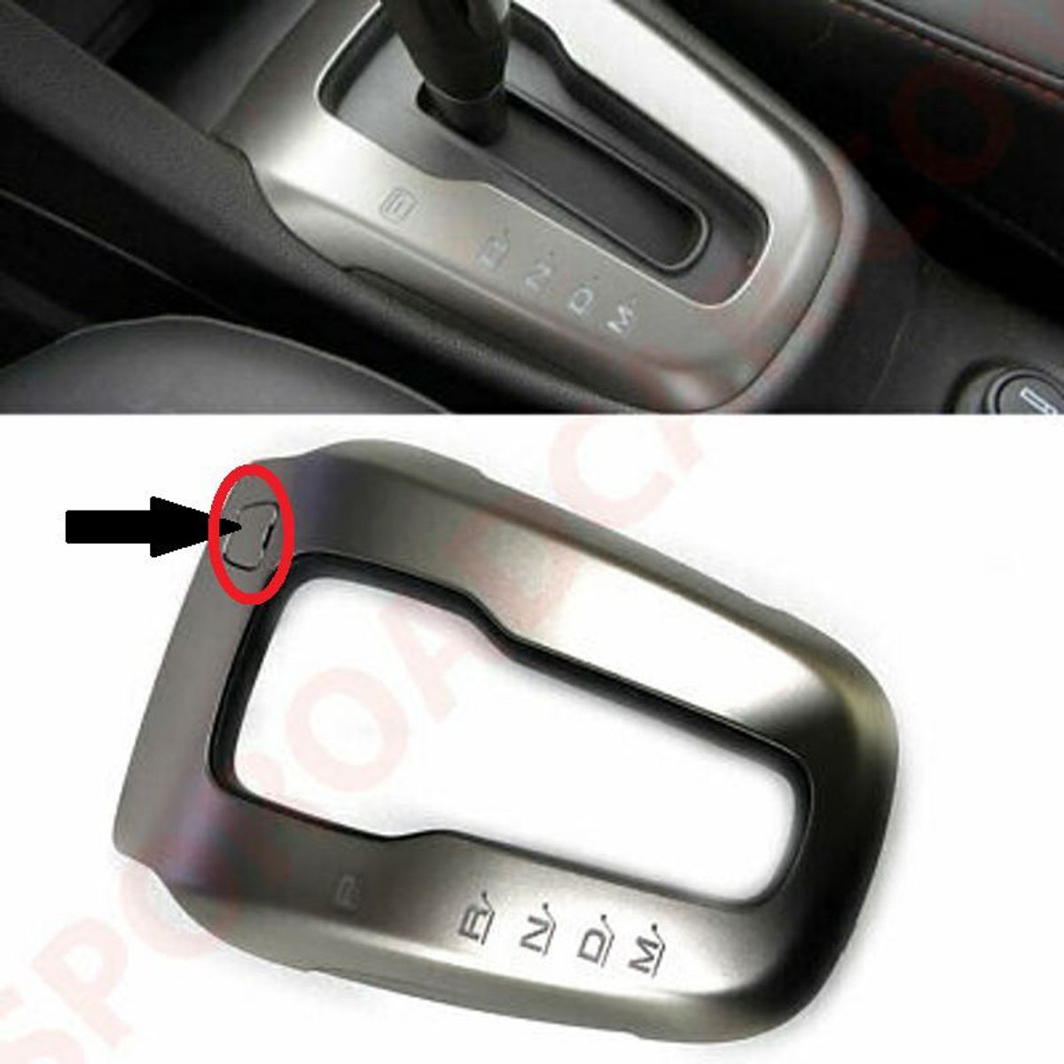 GENERICO - accesorios chevrolet tracker cubierta desbloqueo palanca