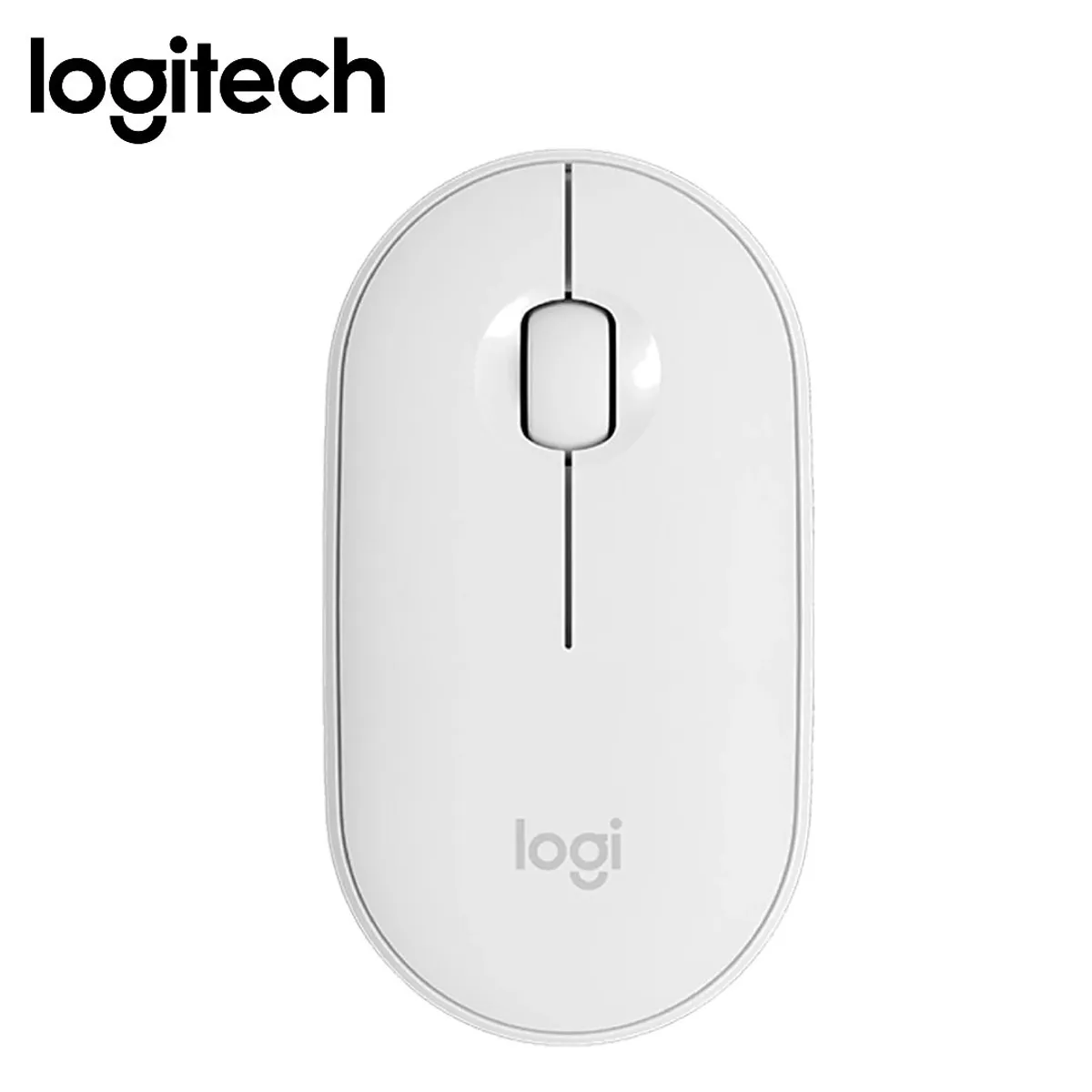 LOGITECH - Mouse Bluetooth moderno Logitech Pebble m350s Blanco