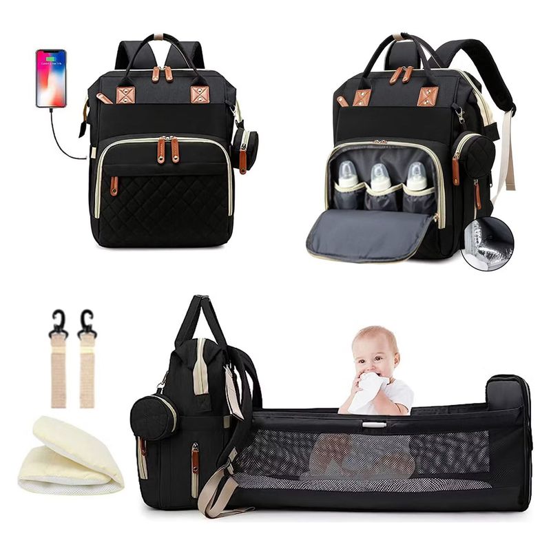 MUNDO BEBE - PAÑALERA MORRAL CON CAMBIADOR BEBE