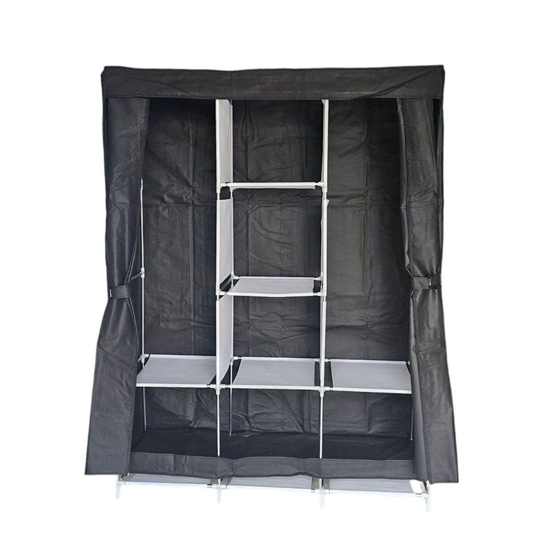 GENERAL - Closet Organizador Forro 88130 Zapatero Perchero Negro
