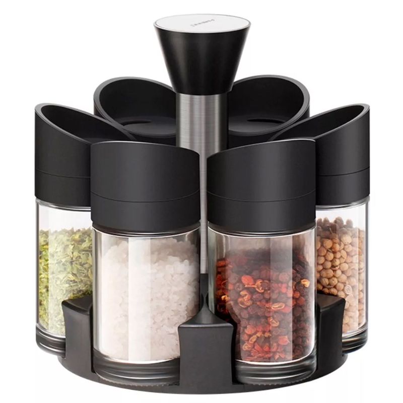 ONE PIXEL - Condimentero Giratorio Para Especias Organizador Cocina X6 PCS