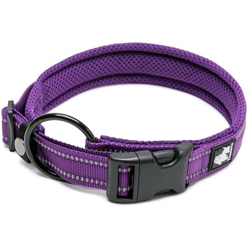TRUELOVE - Truelove Collar Perros Acolchado Reflectivo Morado M