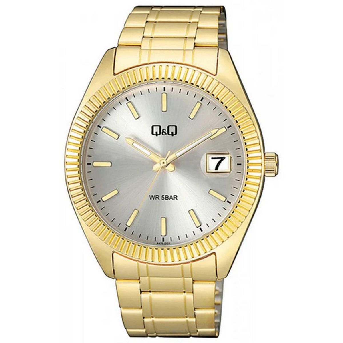 Q&Q - Reloj Para Hombre Q&q A476 A476j001y Dorado + Estuche
