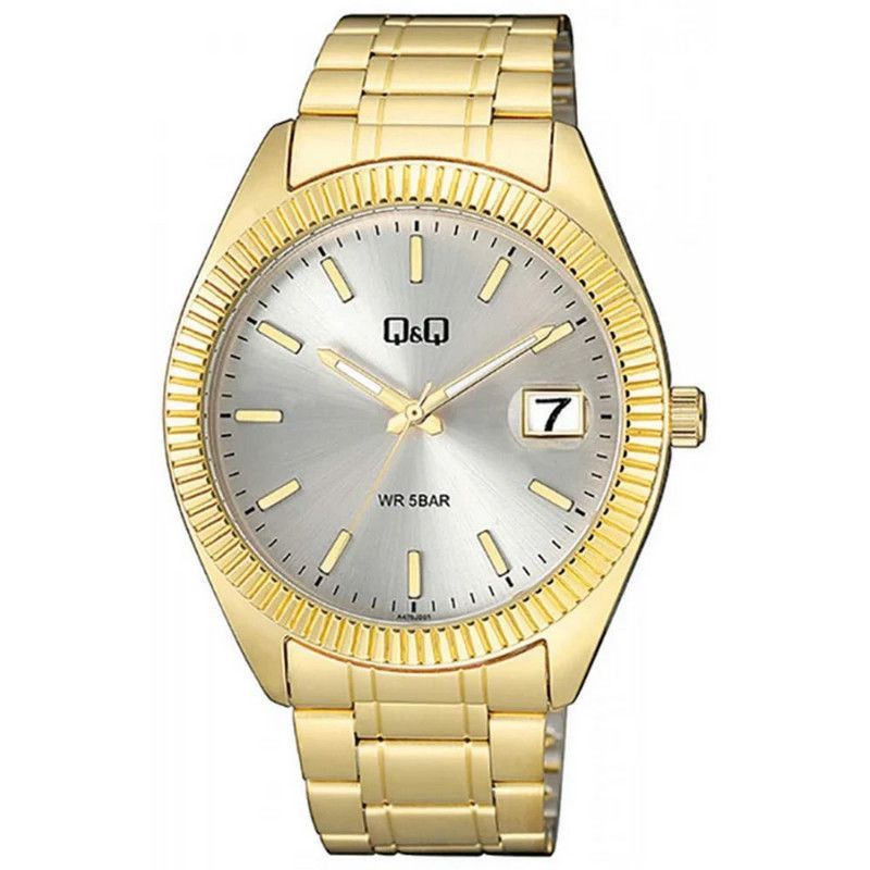 Q&Q - Reloj Para Hombre Q&q A476 A476j001y Dorado + Estuche