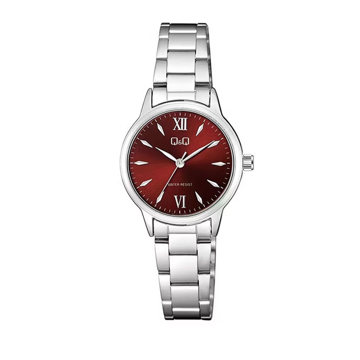 Q&Q - Reloj Q&q Qyq Mujer Q11a-003py Acero Plateado + Estuche