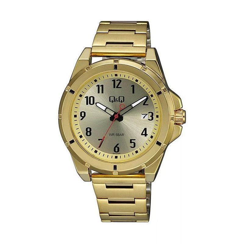 Q&Q - Reloj Para Hombre Q&q A472j003y A472j003y Dorado + Estuche