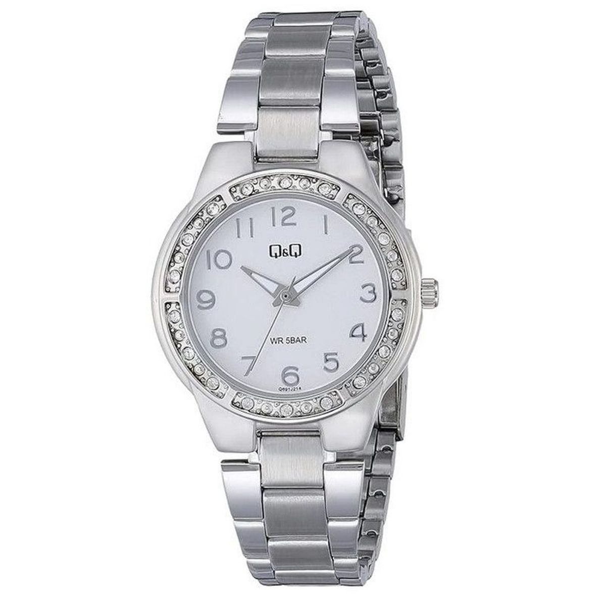 Q&Q - Reloj Dama Q&q Qyq Mujer Q691j214y Plateado Acero + Estuche