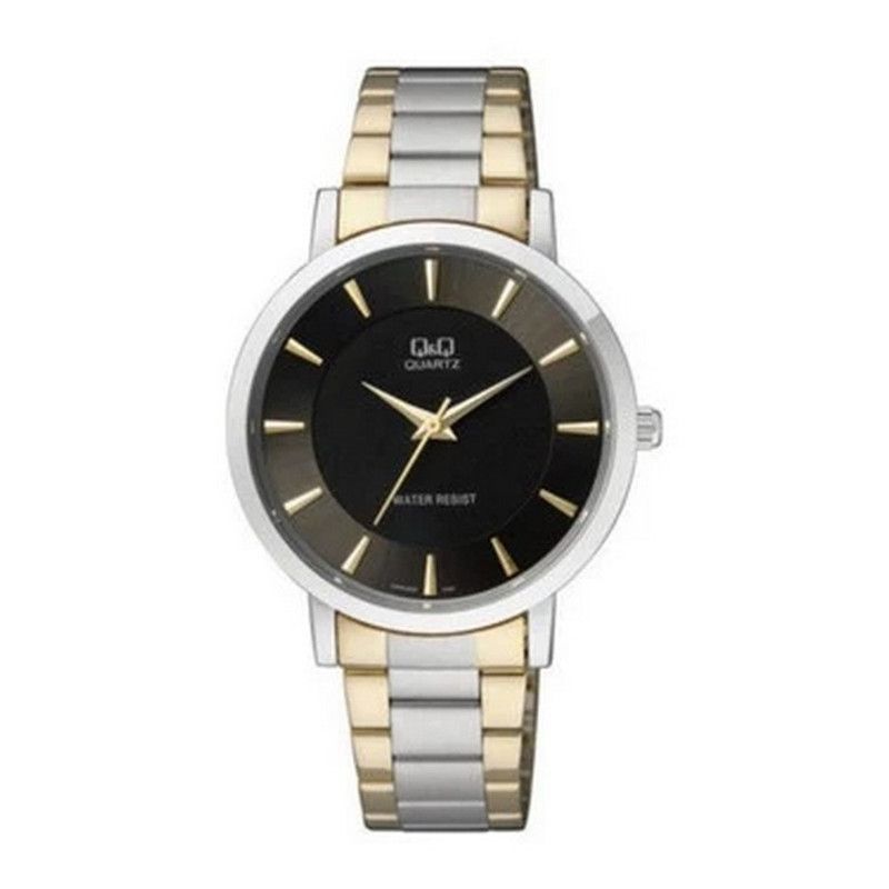 Q&Q - Reloj Q&q Mujer Casual Plata Q944j402y Fondo Negro + Estuche