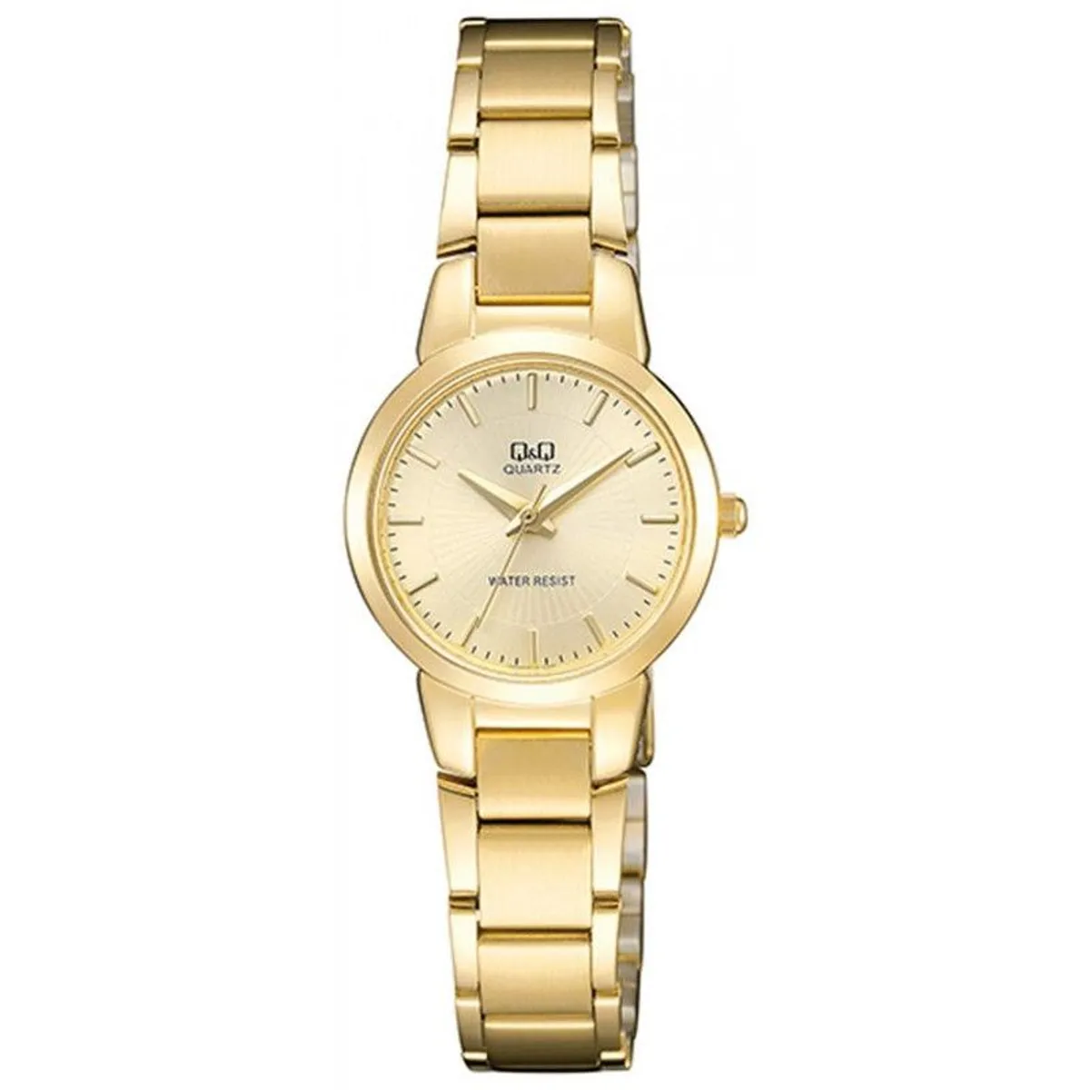 Q&Q - Reloj Mujer Q&q Qa43j010y Dama Acero Dorado + Estuche