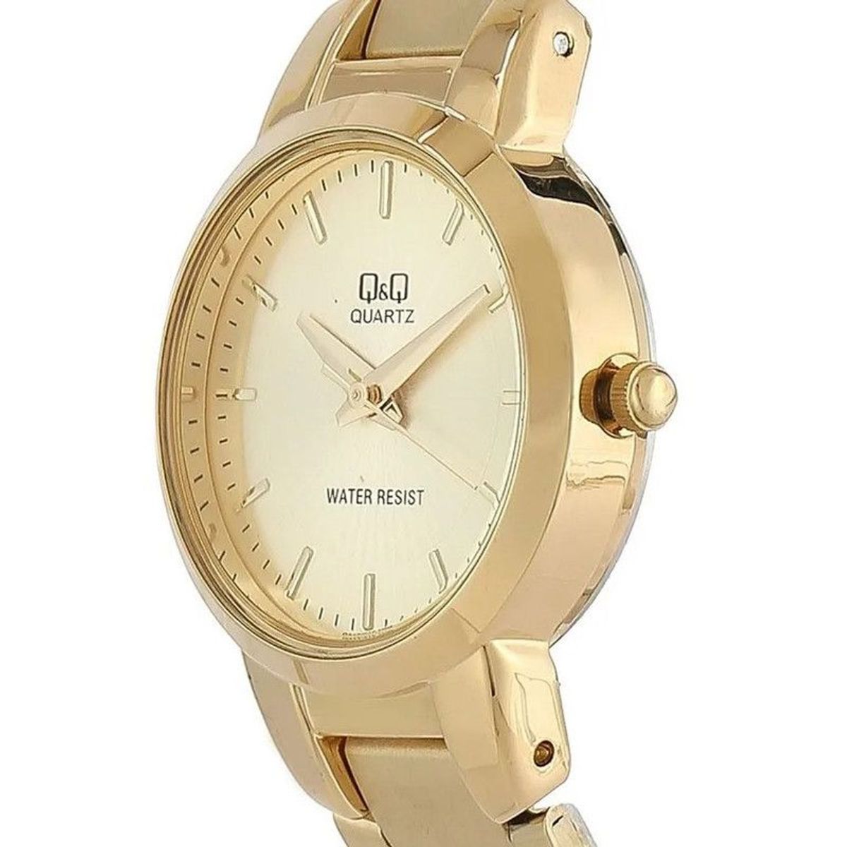 Q&Q - Reloj Mujer Q&q Qa43j010y Dama Acero Dorado + Estuche