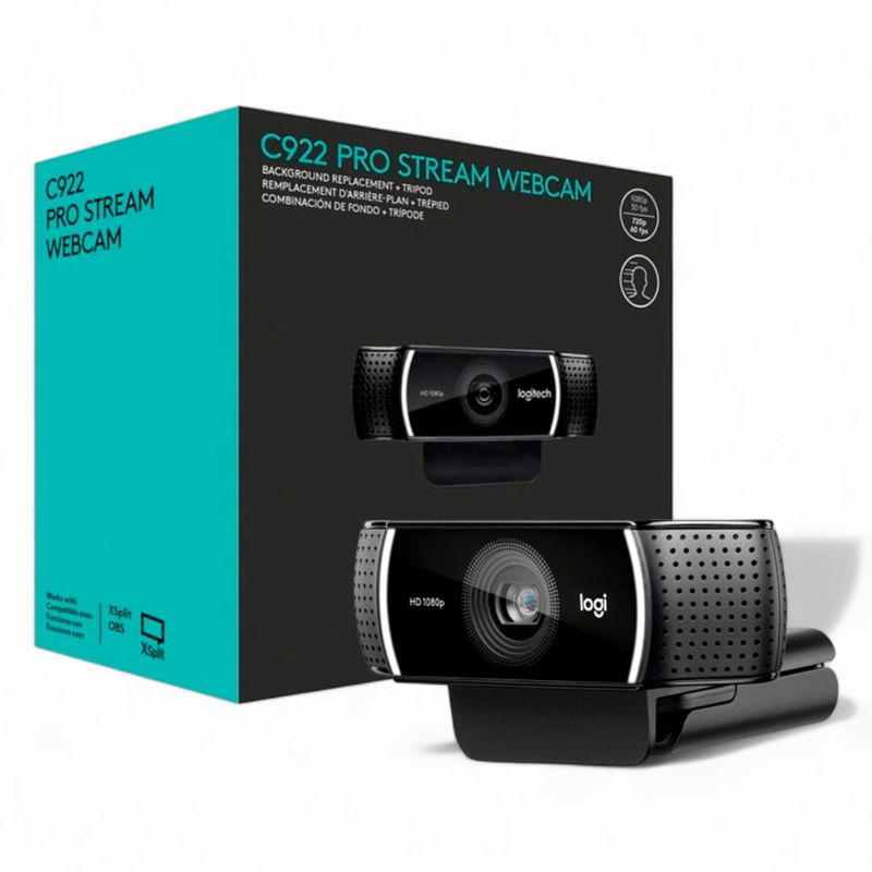 LOGITECH - Cámara Logitech C922 Pro HD Stream Webcam 1080p