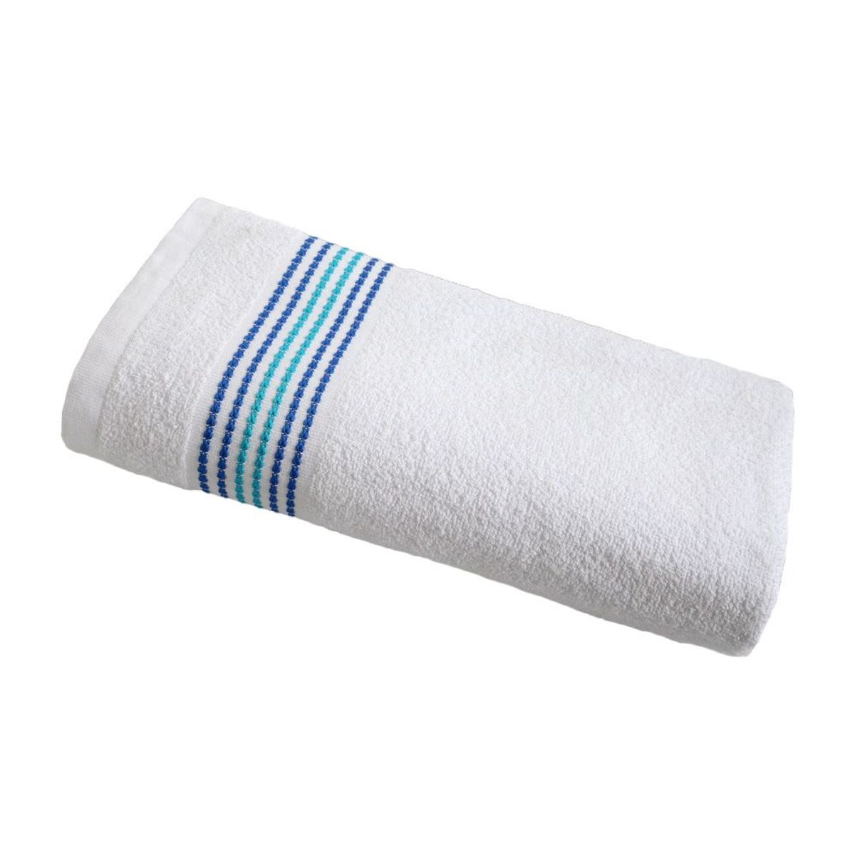 FATELARES - Toalla de Cuerpo Bonette Blanco Azul 70x140 cm 350gr Fatelares