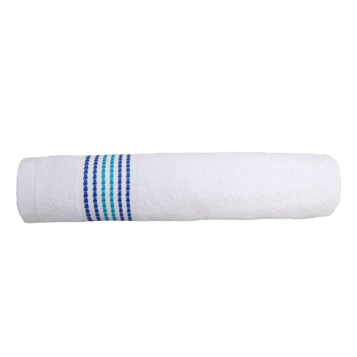 FATELARES - Toalla de Cuerpo Bonette Blanco Azul 70x140 cm 350gr Fatelares