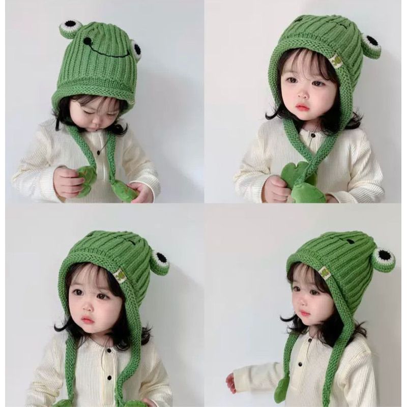 GENERICO - GORRO LANA INFANTIL ANIMALES TERCIOPELO INFANTIL FRIO INVIERNO.