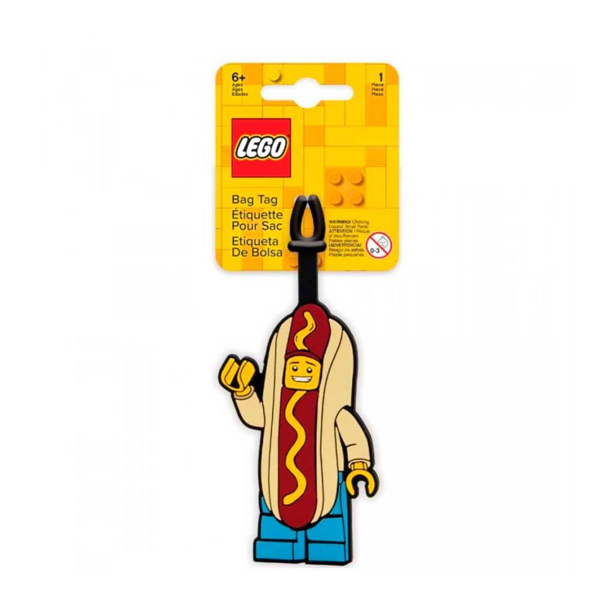 LEGO - ETIQUETA DE BOLSA DE LEGO ICONIC BAG TAG HOT DOG MAN