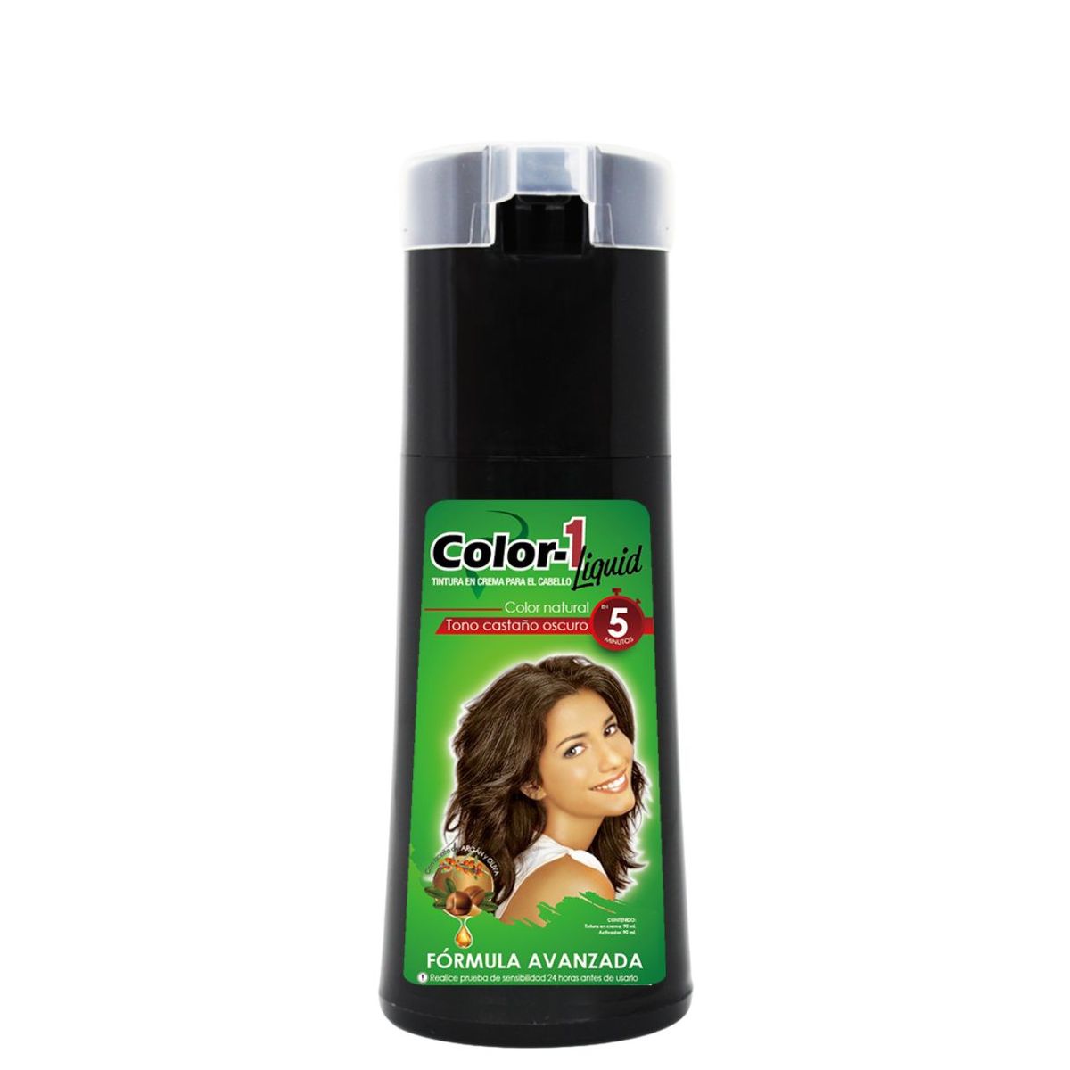 COLOR - TINTE LIQUIDO COLOR 1 CASTAÑO OSCURO EN TARRO 180 ml