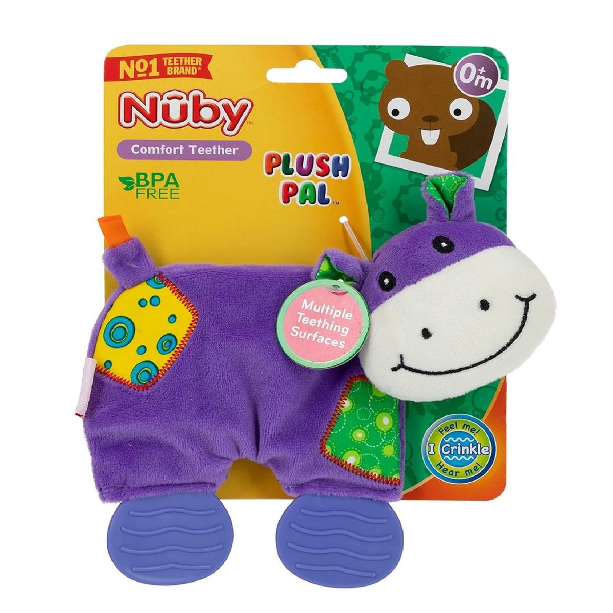 NUBY - Juguete Nuby Rascaencias Suave Texturas Para Bebe