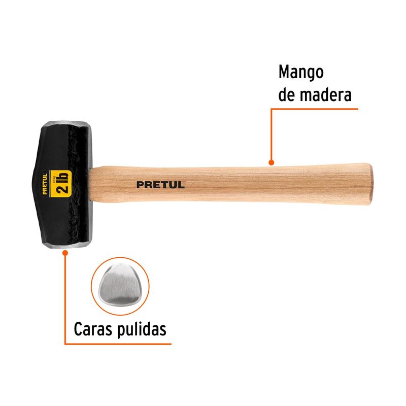PRETUL - Maceta tipo nevada 2 libras mango 10-3/4" (27cm) Pretul