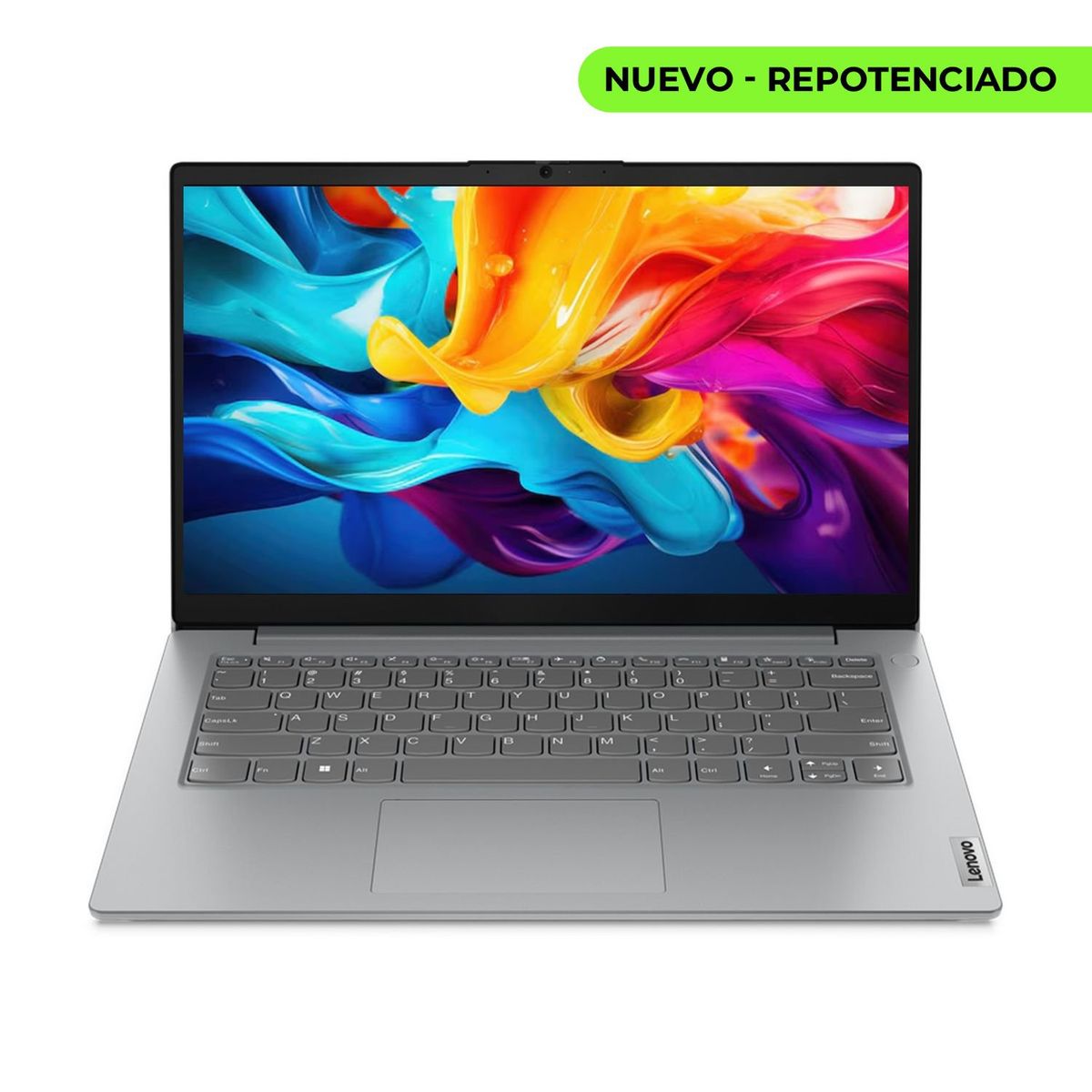 Lenovo - Portatil Lenovo V14 G4 AMN Ryzen 5 7520U SSD 512GB 16GB 14" FHD (RJ-45) FreeDOS Arctic Grey