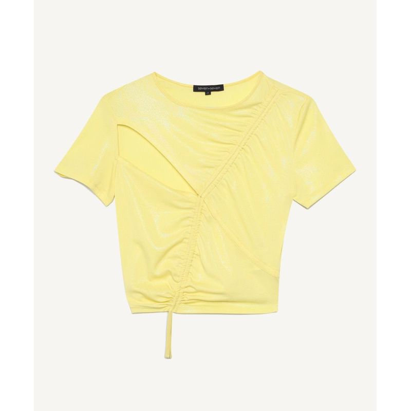 SEVEN SEVEN - Camiseta Para Mujer Manga Corta Color Amarillo  Marca Seven Seven #28095207
